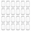 Plasdene Glass Round Food Jar with Twist Finish - 500ml 24 pack