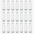 Plasdene Flint Glass Hex Sauce Bottle with Twist Neck - 250ml 21 Pack