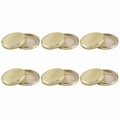 Plasdene Metal RTS Twist Cap - Gold 70mm 12 Pack