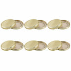 Plasdene Metal RTS Twist Cap - Gold 70mm 12 Pack