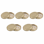 Plasdene Metal Twist Cap - Gold 48mm 10 Pack