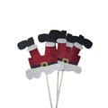 Cake Topper - 3 Layer Christmas Santa Legs