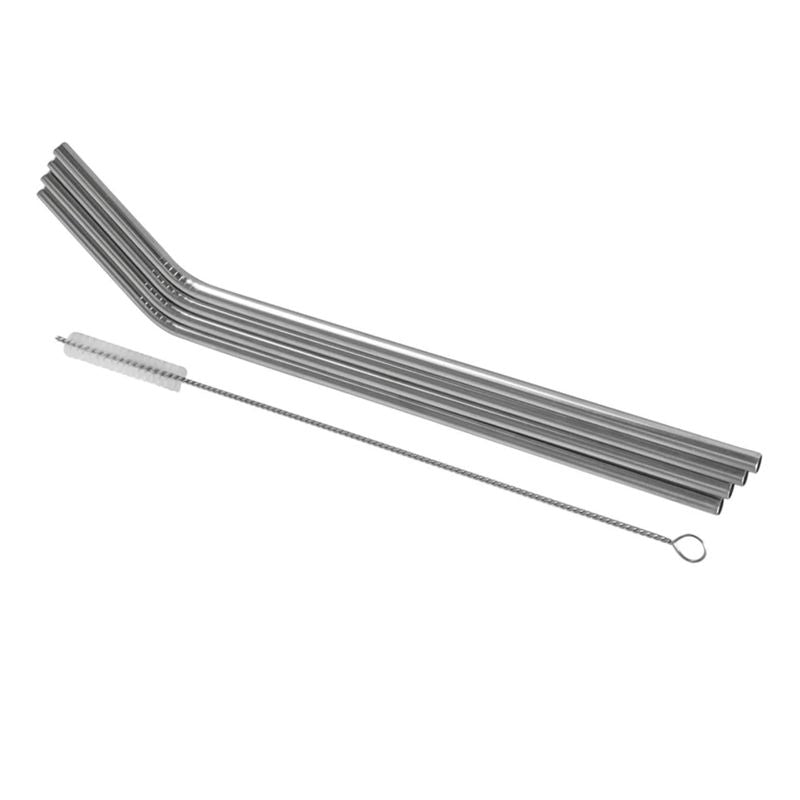 Avanti Stainless Steel Drinking Straws with Cleaning Brush