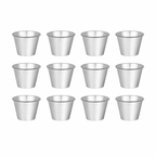 Chef Inox flared Sauce Cup Stainless Steel 60x44mm / 70ml - 12 pack