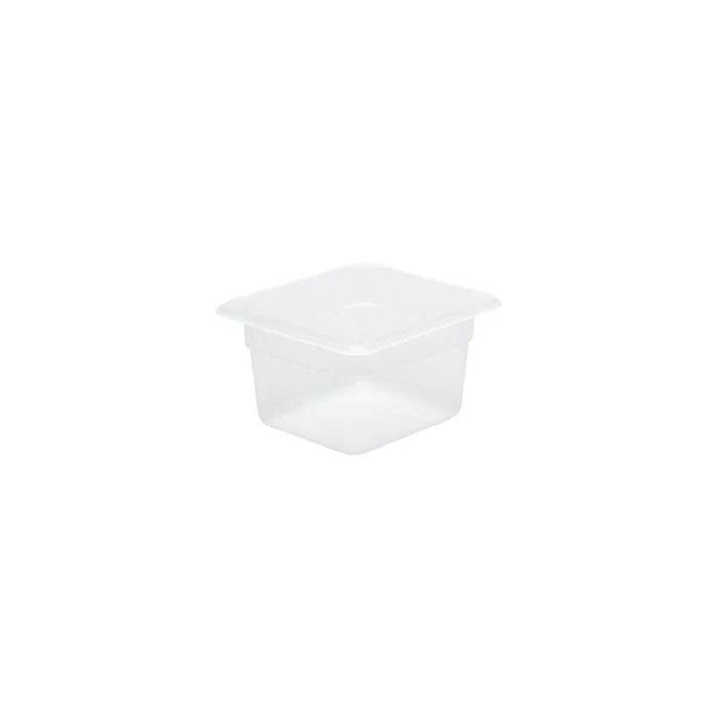 Chef Inox GN Storage Container Polypropylene Size 1/6 x 100mm Clear