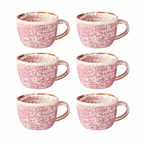 Moda Icon Coffee - Tea Cup 200ml 6 Pack