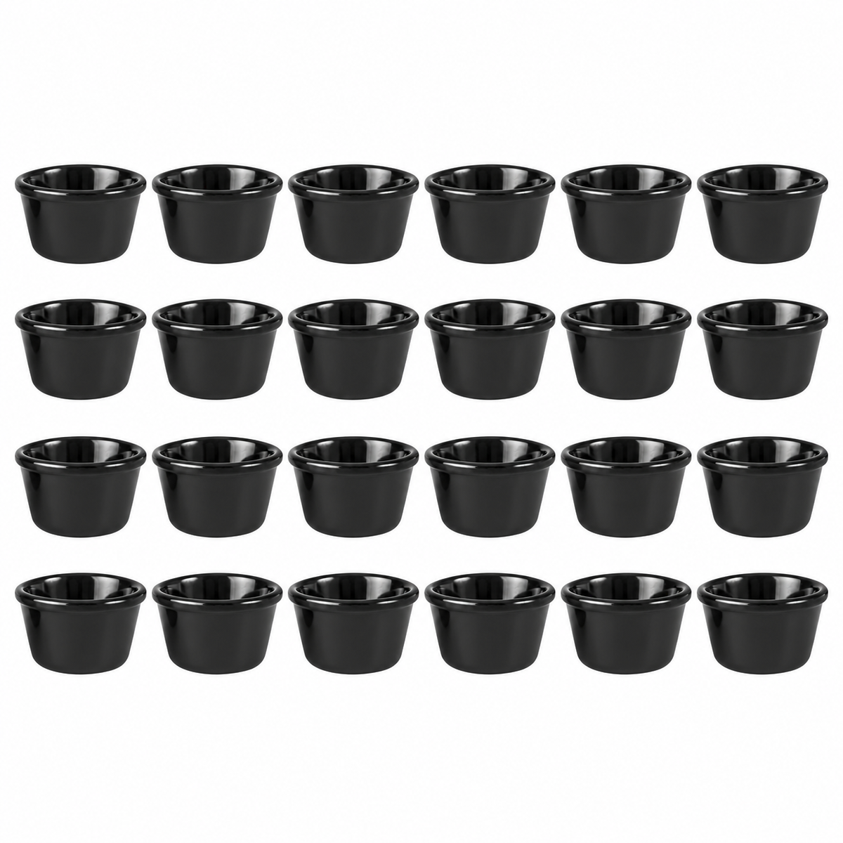 Ryner Ramekin - Melamine - 90ml Black - 24 Pack