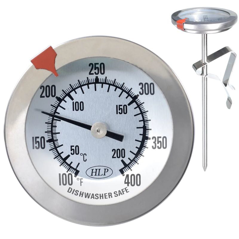 Candy-Fry Dial Thermometer for Candy or Oil Temp with Safety Clip