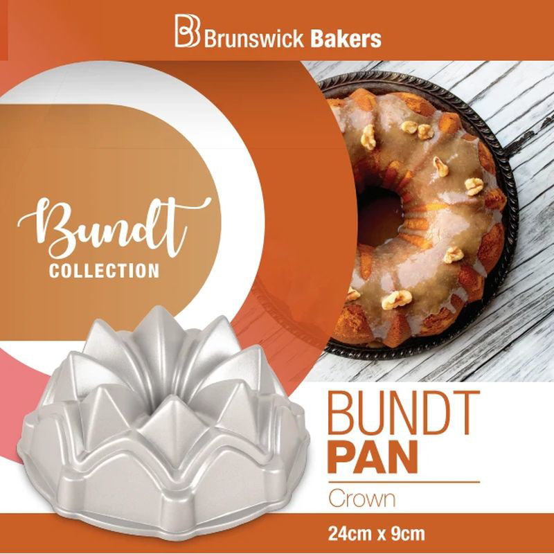 Brunswick Bakers Crown Cast Bundt Pan 24 x 10cm