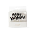 C&C Happy Birthday Candle Plaque - Black & White