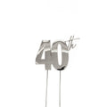 C&C SILVER Metal Cake Topper - 40th