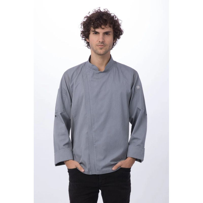 Chef Works Hartford Mens Zipper Chef Jacket BCLZ008