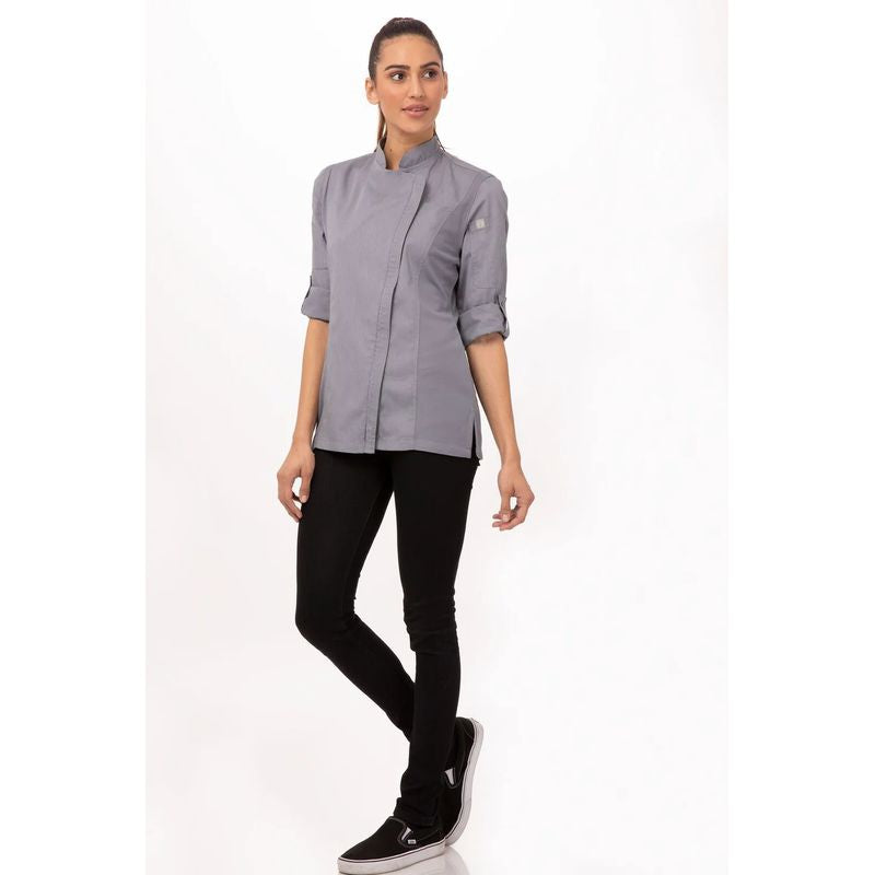 Chef Works Hartford Womens Zipper Chef Jacket BCWLZ005
