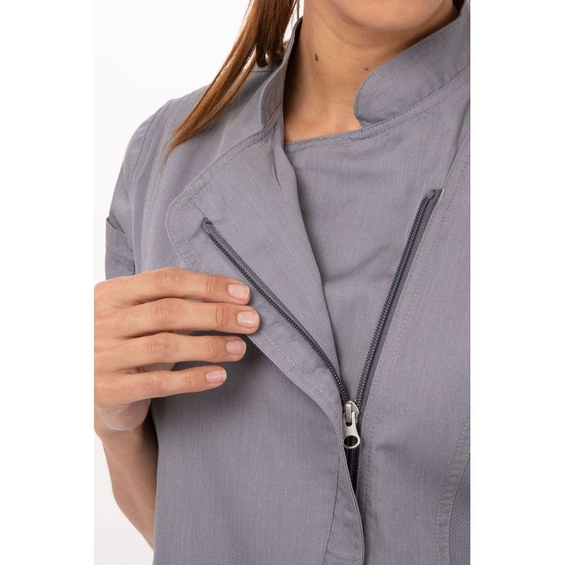 Chef Works Hartford Womens Zipper Chef Jacket BCWLZ005
