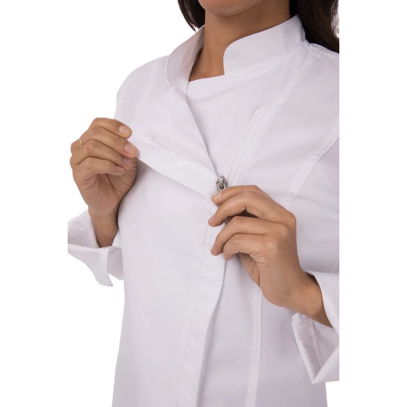 Chef Works Hartford Womens Zipper Chef Jacket BCWLZ005