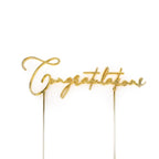 C&C Gold Metal Cake Topper - Congratulations
