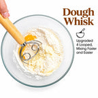 Danish Dough Whisk Wooden Handle 26.5cm