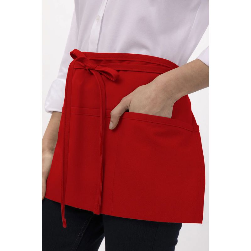 Chef Works 3 Pocket Black Waist Apron F9