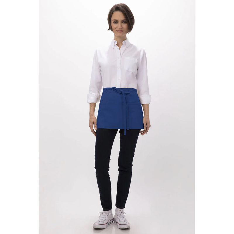 Chef Works 3 Pocket Black Waist Apron F9