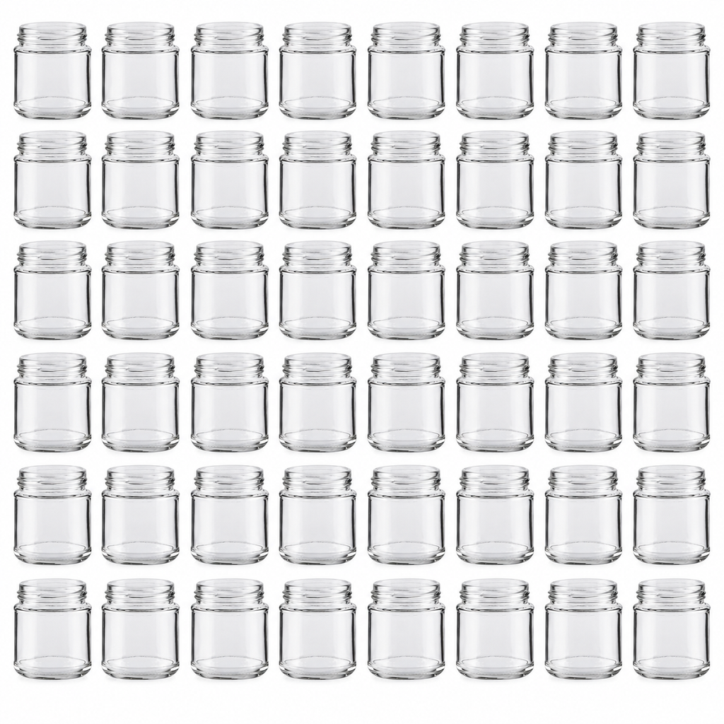 Plasdene Glass Food Jar with Twist Finish - 100ml 48 Pack