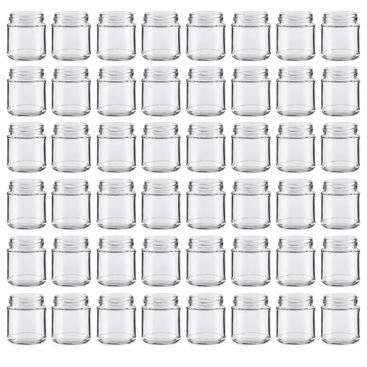 Plasdene Glass Food Jar with Twist Finish - 100ml 48 Pack