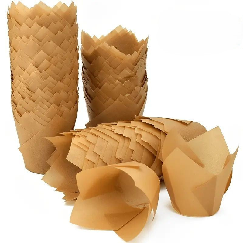Muffin Cup Paper 100pcs Light Brown