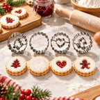 Stained Glass Window Cookie Cutter Set – 4 Piece