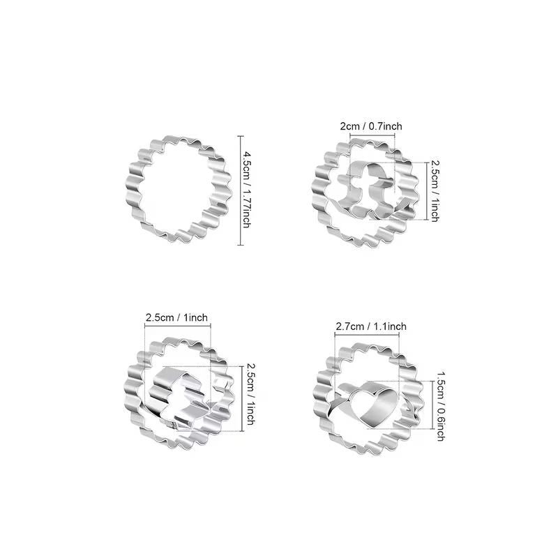 Stained Glass Window Cookie Cutter Set – 4 Piece
