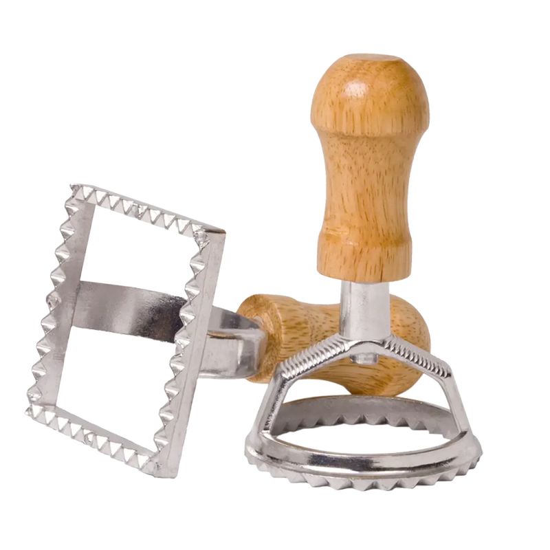 Al Dente Ravioli Cutters - Square & Round Set of 2