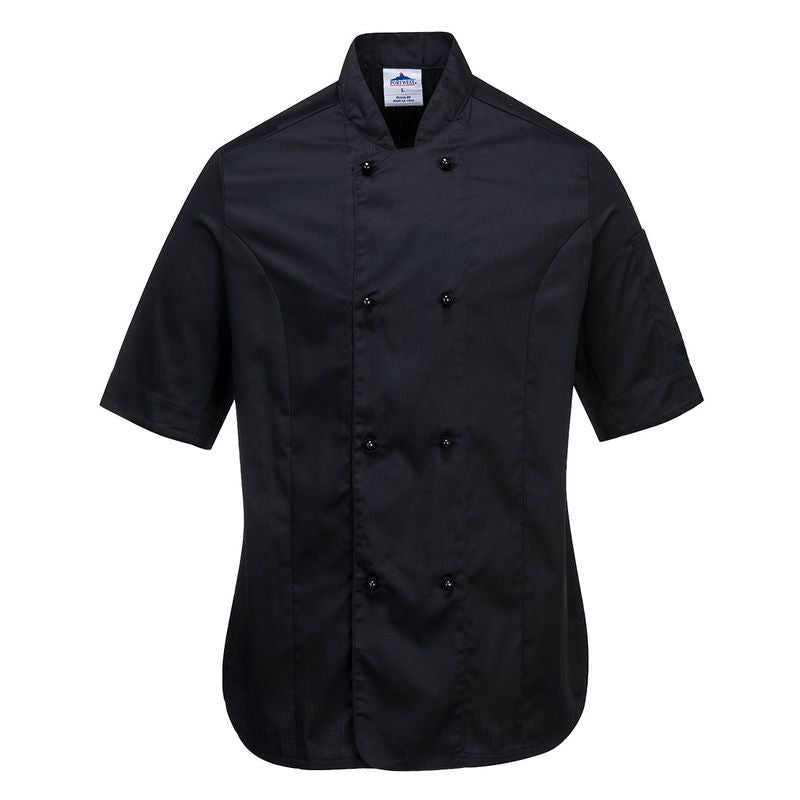 Portwest Rachel Ladies Chefs Jacket Short Sleeve - C737