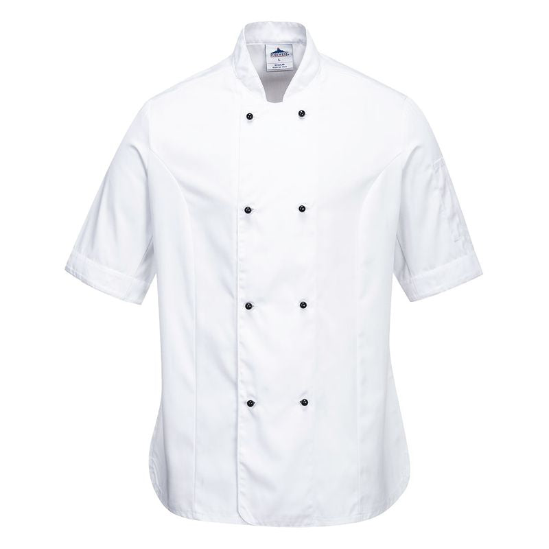 Portwest Rachel Ladies Chefs Jacket Short Sleeve - C737