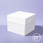 BG Square Cake Box White 11" x 11" x 6" High