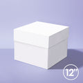 BG Square Cake Box White 12" x 12" x 6" High
