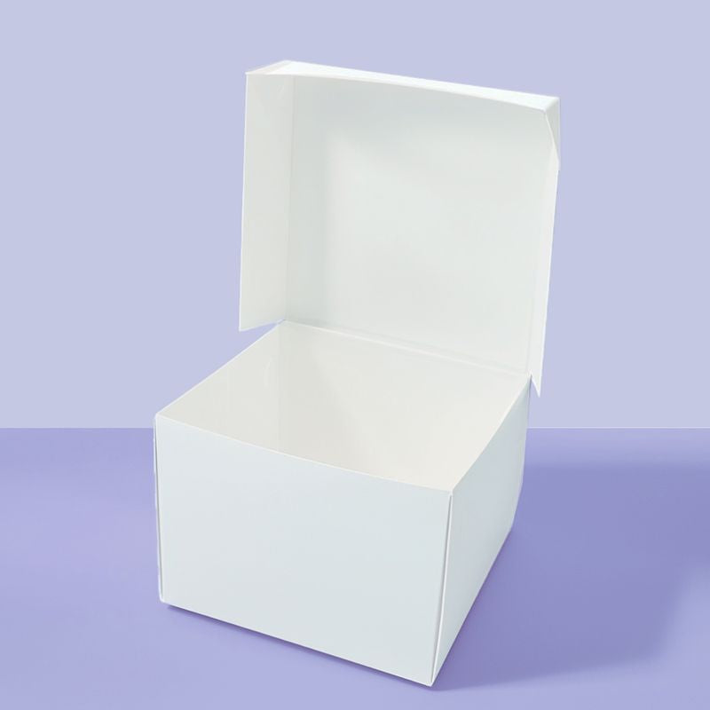 BG Square Cake Box White 12" x 12" x 6" High