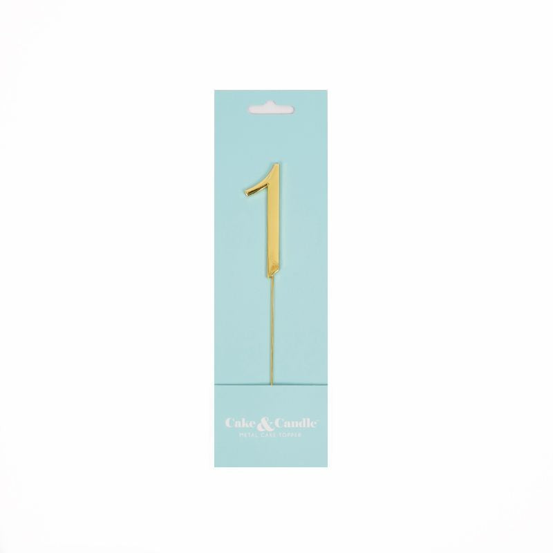 C&C Cake Topper Gold - Number 1 - 7cm