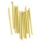 C&C Candle Tall Gold 12pk