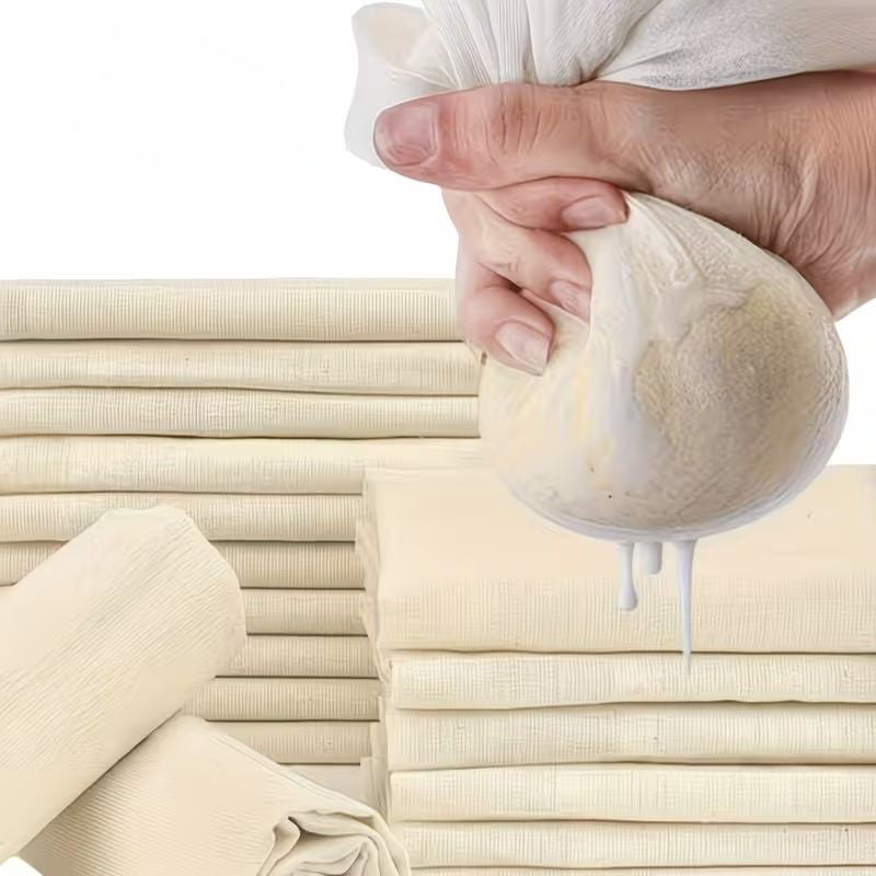 Reusable Muslin Cheese Cloth – 30 x 30cm (100% Natural Cotton) 4 pack