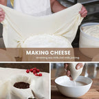 Reusable Muslin Cheese Cloth – 30 x 30cm (100% Natural Cotton) 4 pack