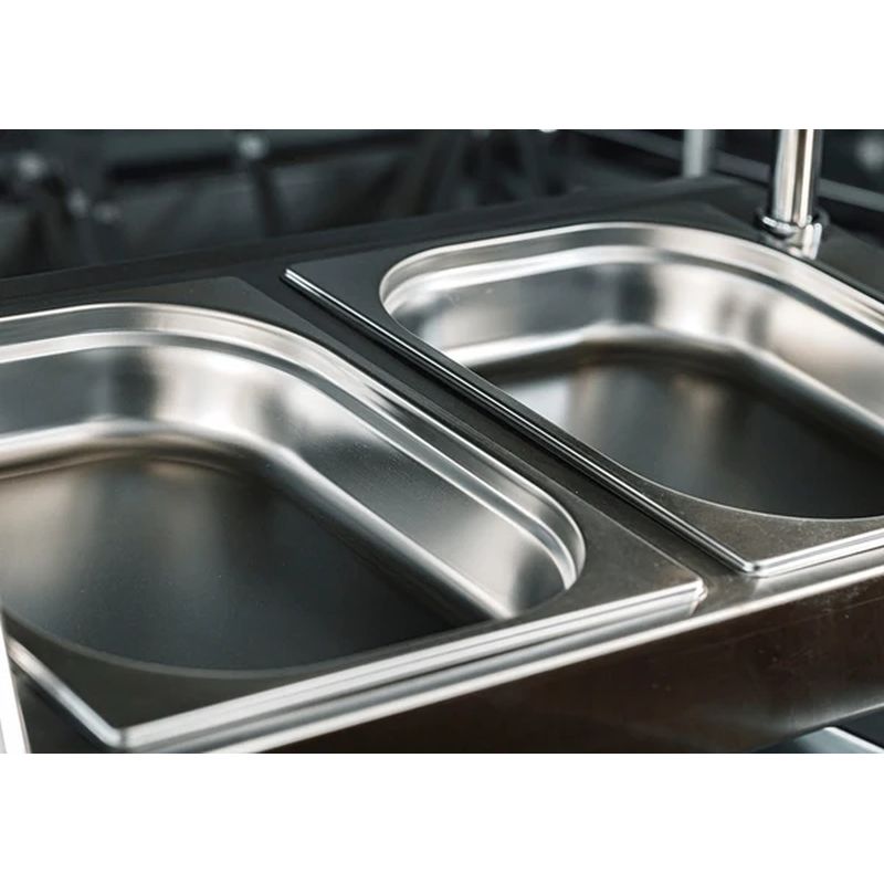 Chef Inox Anti-Jam Steam Pan 1/2 Size 325x265x20mm / 1.4Lt