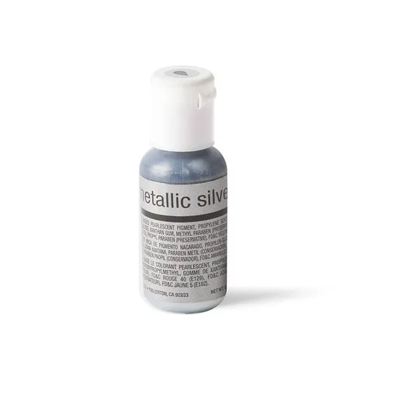 Chefmaster Airbrush Food Colour - Metallic Silver 19g
