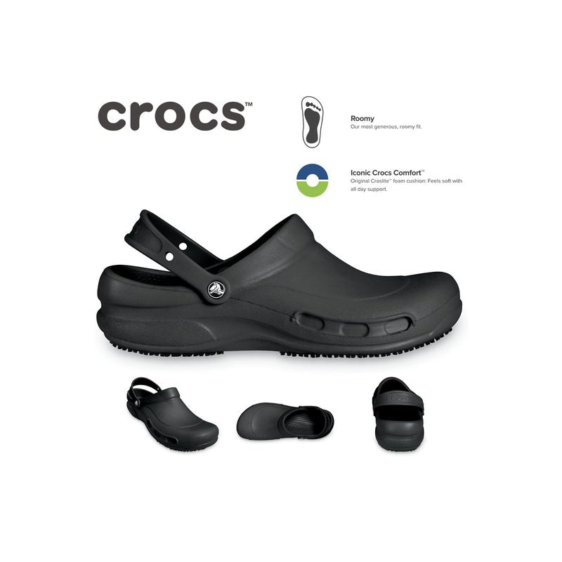 Crocs Bistro Work Clogs - Black