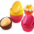 Multicoloured Cupcake Cases – Assorted Colours 300pcs -Green, Brown, Red and Pur