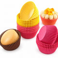 Multicoloured Cupcake Cases – Assorted Colours 100pcs -Pink, Orange, Brown and R