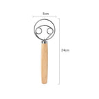 Danish Dough Whisk Wooden Handle 24cm