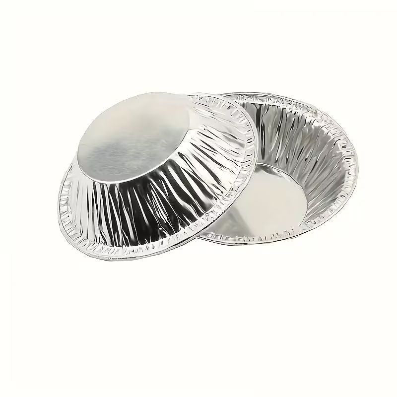 Disposable Aluminium Tart Tins 8cm x 1.5cm – 10 Pack
