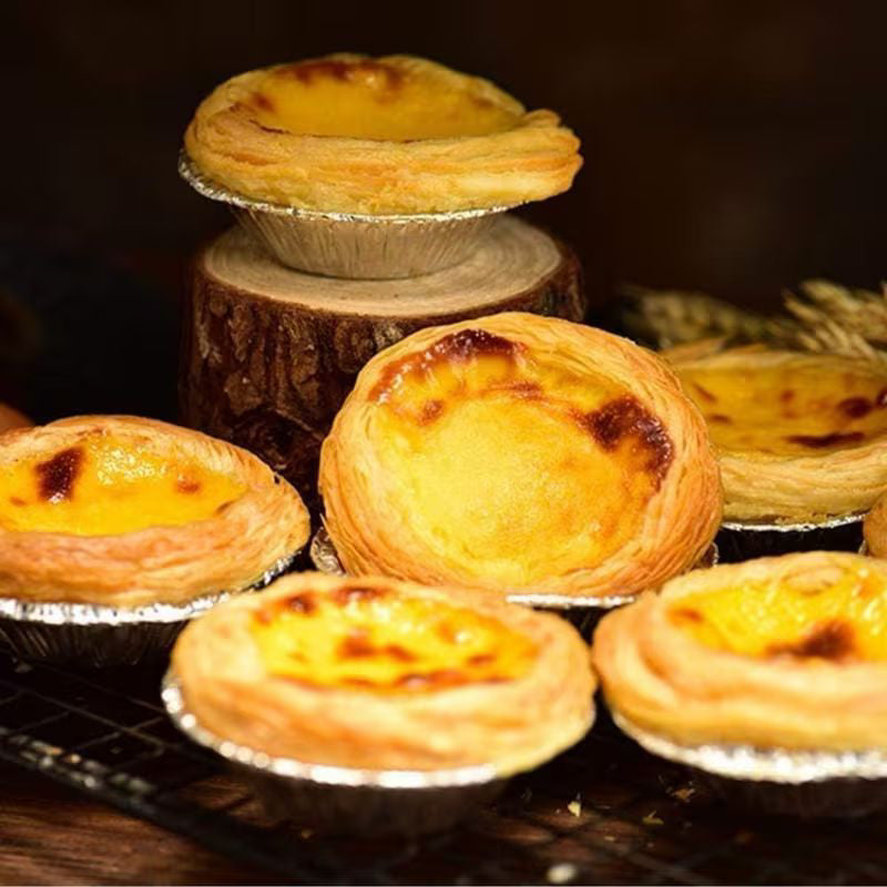 Disposable Aluminium Tart Tins 8cm x 1.5cm – 10 Pack