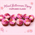 Mixed Buttercream Piping Cupcake Class