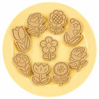 Floral Cookie Press Set 8 piece