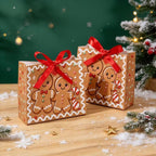 Gingerbread Man Christmas Gift Bags Pack of 5