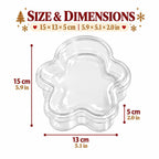 Gingerbread Man Treat Boxes – Clear Christmas Gift Containers